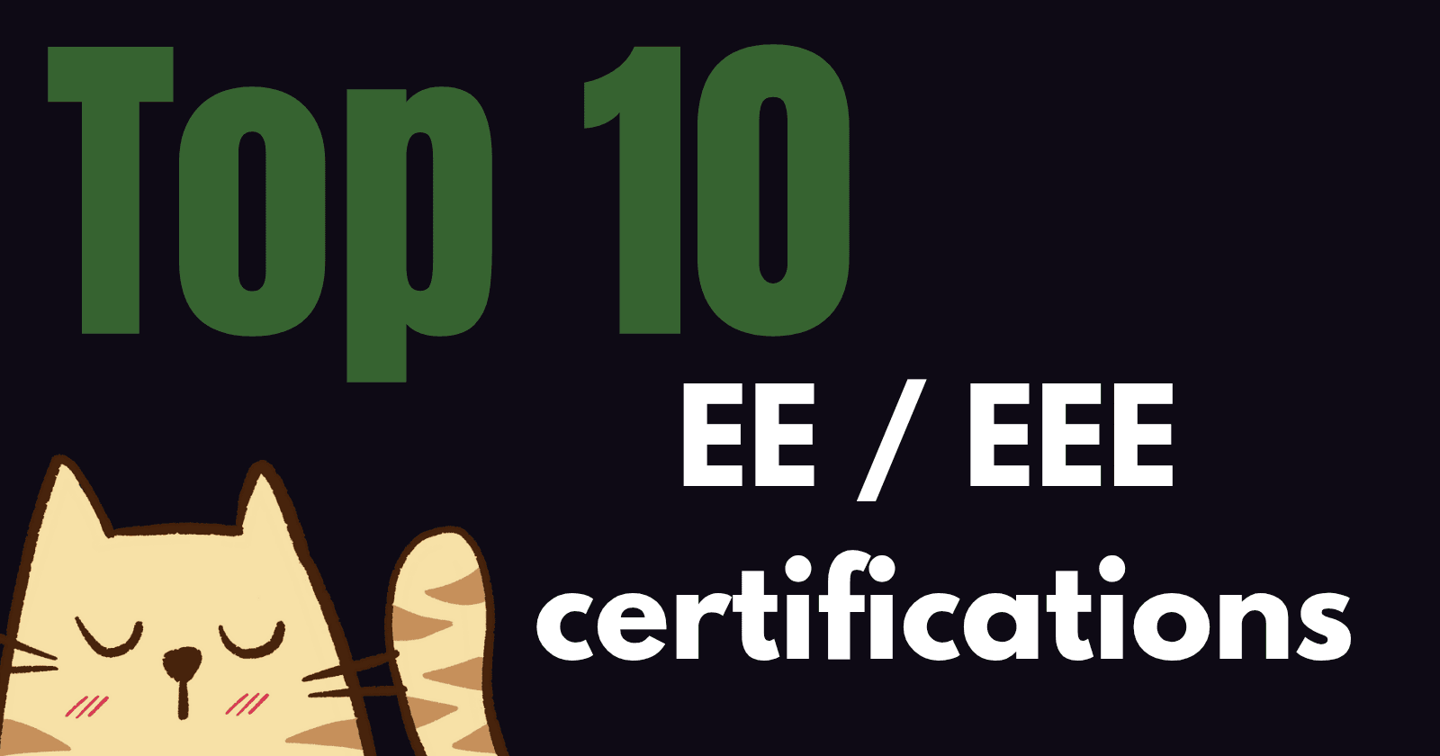 ⚡ Top Certifications Every Electrical & Electronics Engineering (EEE) Student Should Consider in 2025